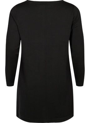 Zizzi Shape Knit Dress in Black