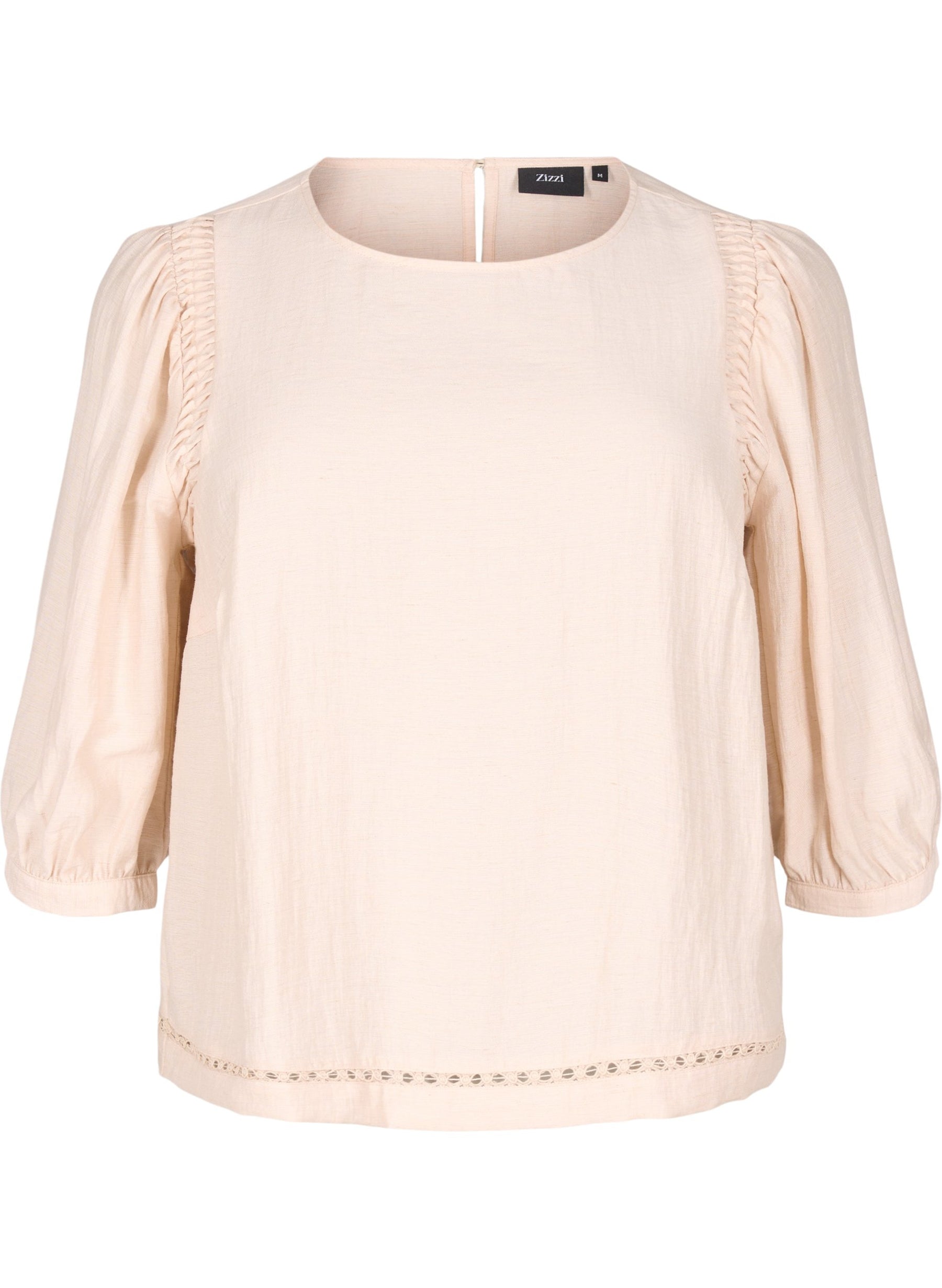 Zizzi Oline Blouse in Beige