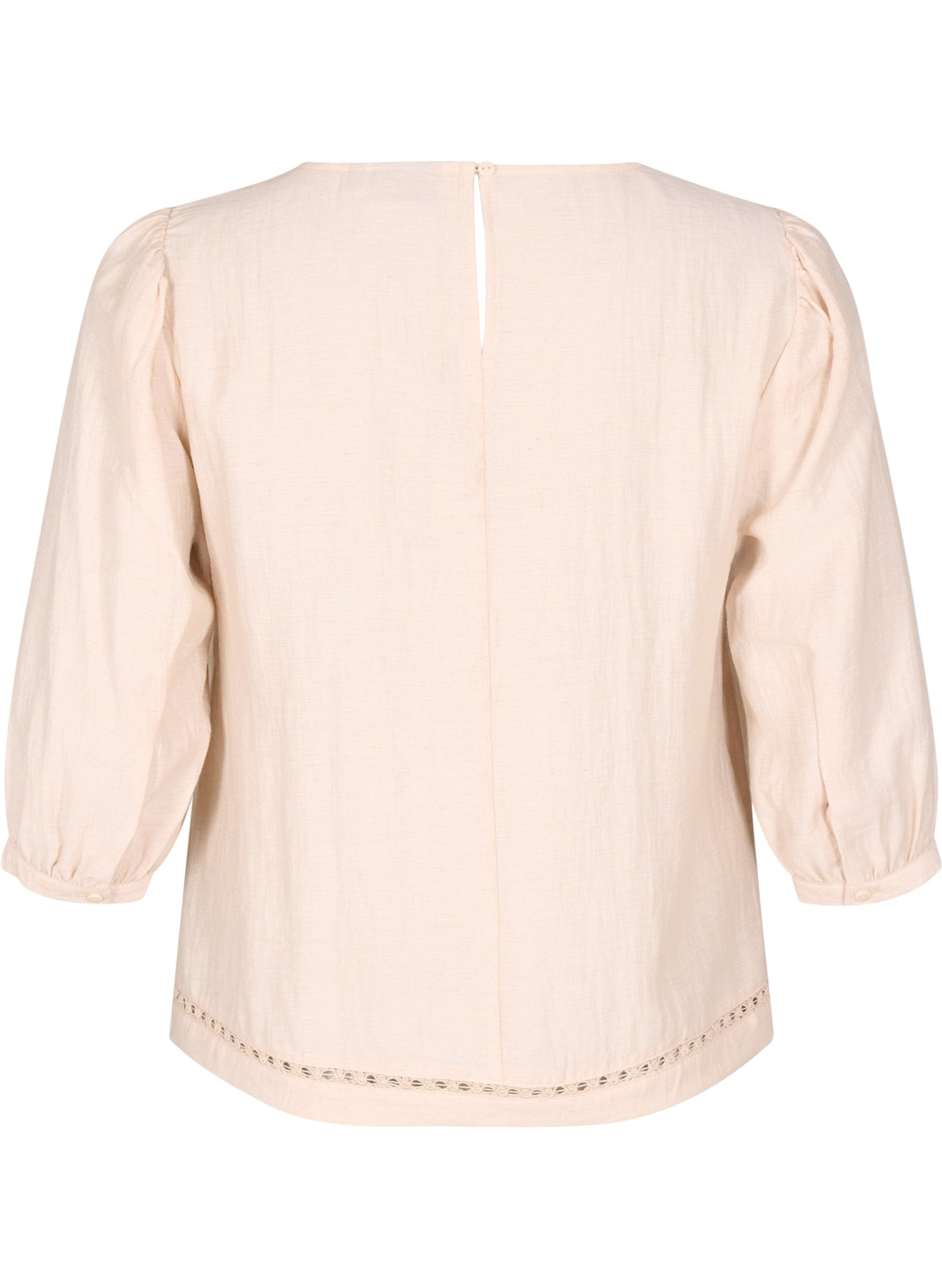 Zizzi Oline Blouse in Beige
