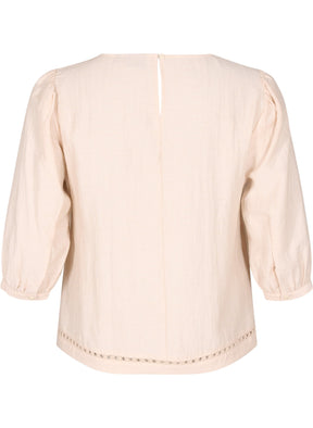 Zizzi Oline Blouse in Beige