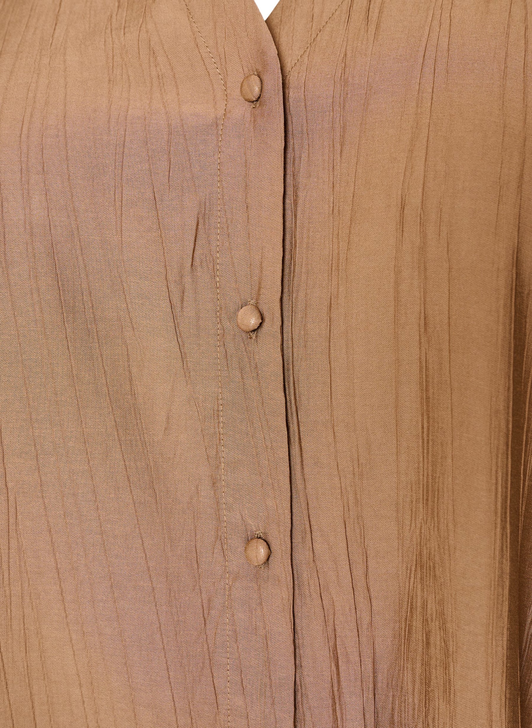 Zizzi Gippi Top in Coco Mocha