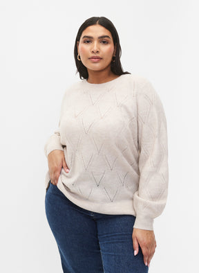 Zizzi Ziggi Beige Pullover