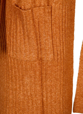 Zizzi Vista Cardigan in Orange