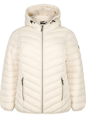 Zizzi Sally Lightweight Jacket in Cream