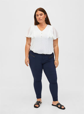 Zizzi Mhajar Blouse in White