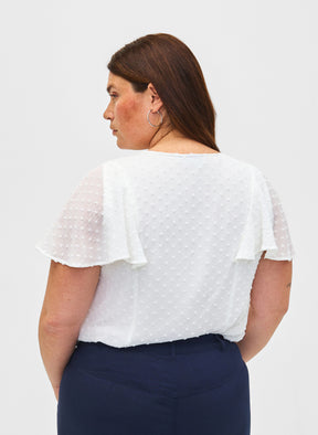 Zizzi Mhajar Blouse in White
