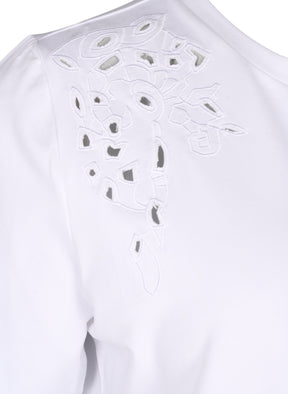 Zizzi Polly T-Shirt in White