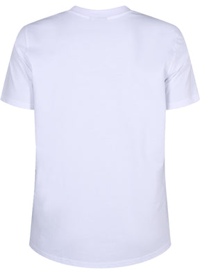 Zizzi Harlin T-Shirt in White