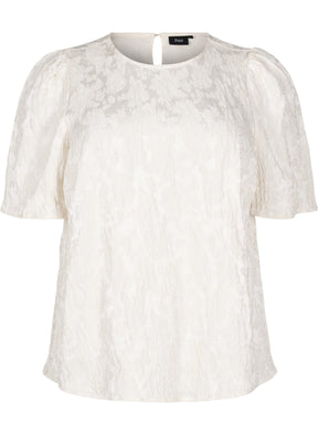 Zizzi Ariel Blouse in Cream