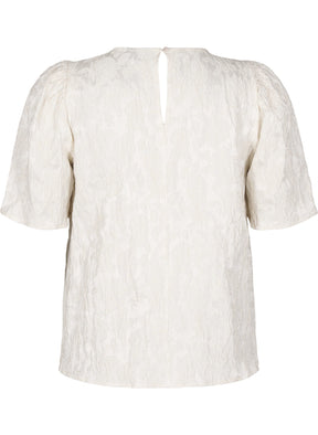 Zizzi Ariel Blouse in Cream