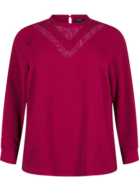 Zizzi Kamma Blouse in Red