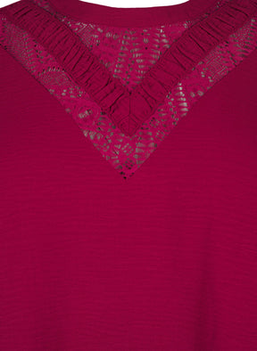 Zizzi Kamma Blouse in Red