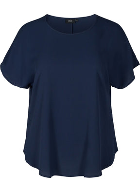 Zizzi Vanni Navy Top