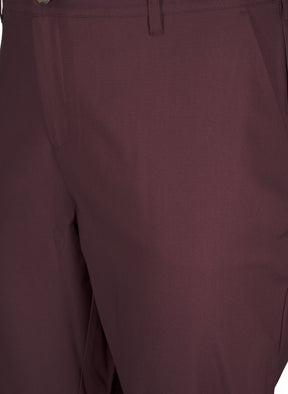 Zizzi Edith Trousers in Burgundy