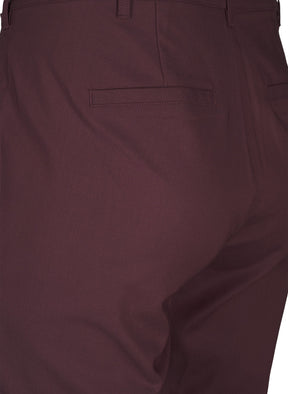 Zizzi Edith Trousers in Burgundy