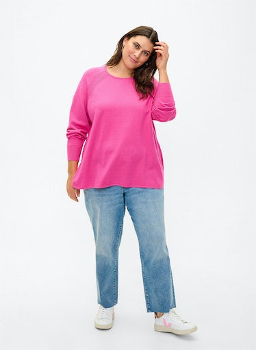 Zizzi Mella Pullover in Pink