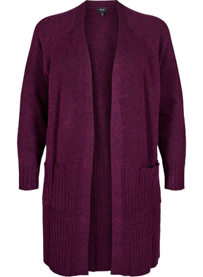 Zizzi Vista Cardigan in Purple