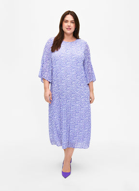 Zizzi Catherine Floral Lavender Dress