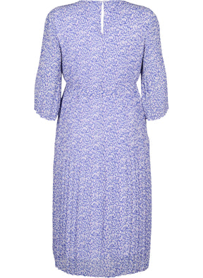 Zizzi Cathrine Floral Lavender Dress