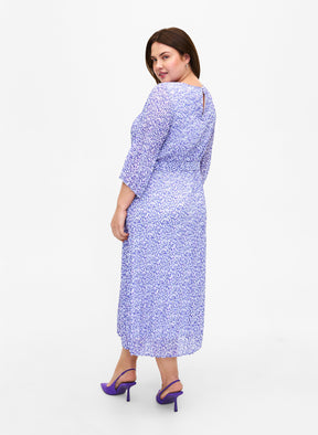 Zizzi Catherine Floral Lavender Dress