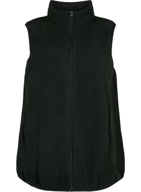 Zizzi Active Odi Waistcoat in Black