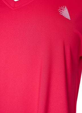 Zizzi Active V Neck T-Shirt in Bright Rose
