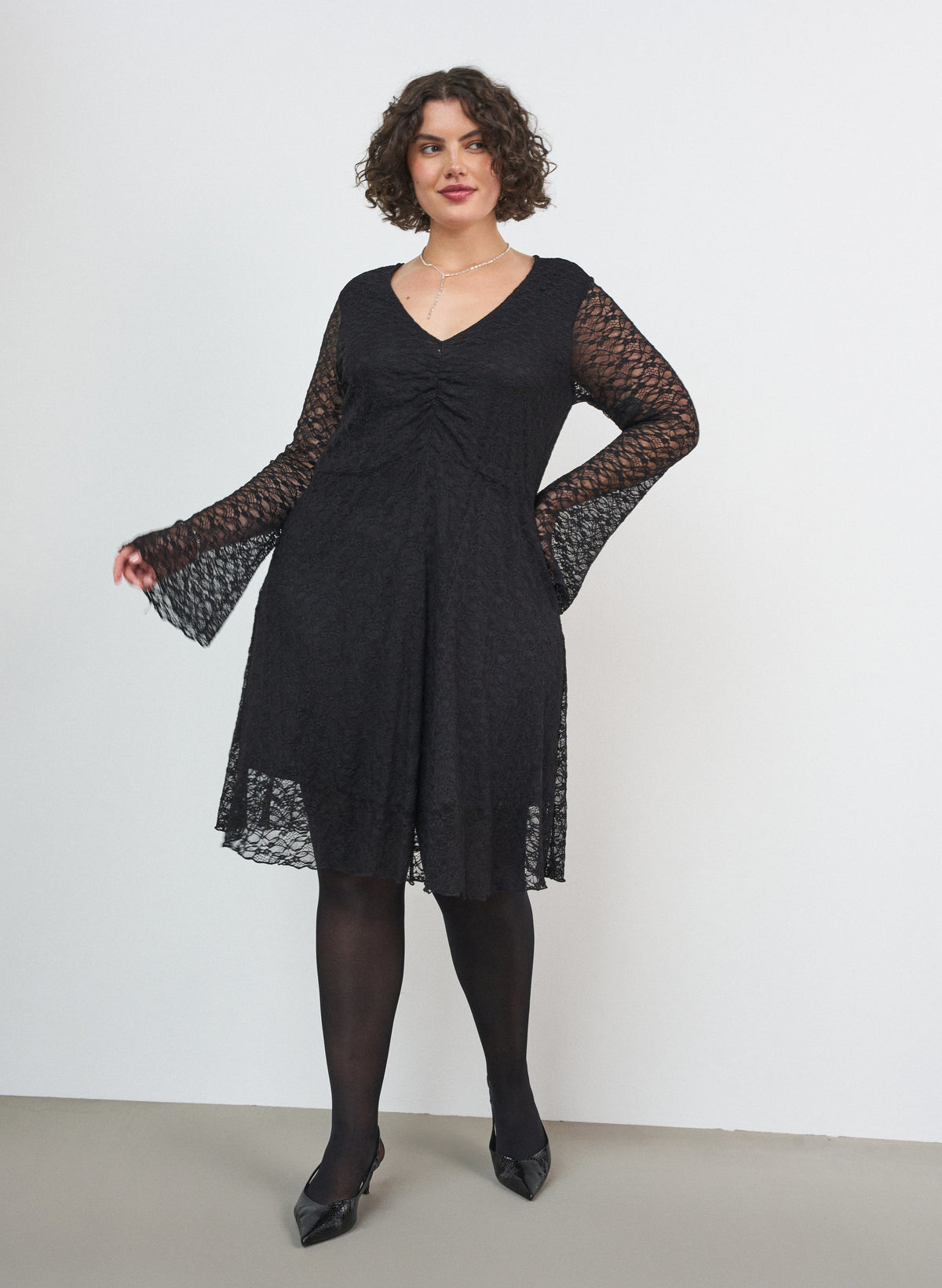 Zizzi Agasa Dress in Black 