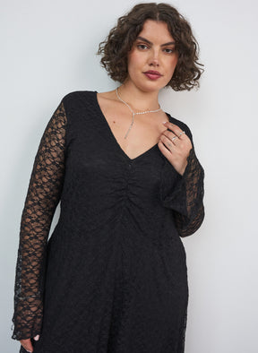 Zizzi Agasa Dress in Black 