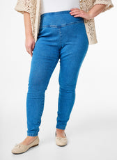Zizzi Alma Jeggings in Light Blue
