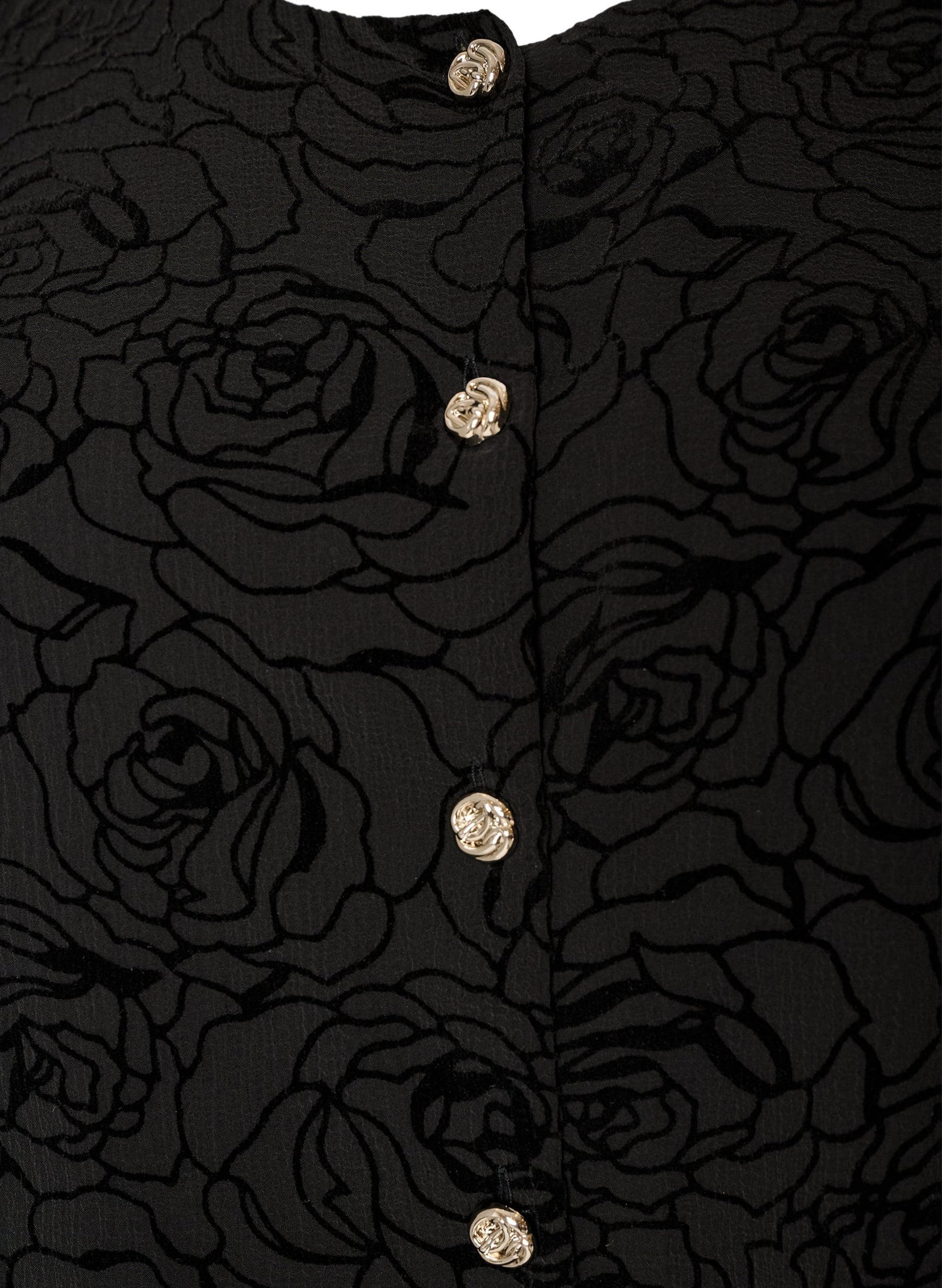 Zizzi Ana Blouse in Black 