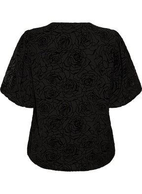 Zizzi Ana Blouse in Black 
