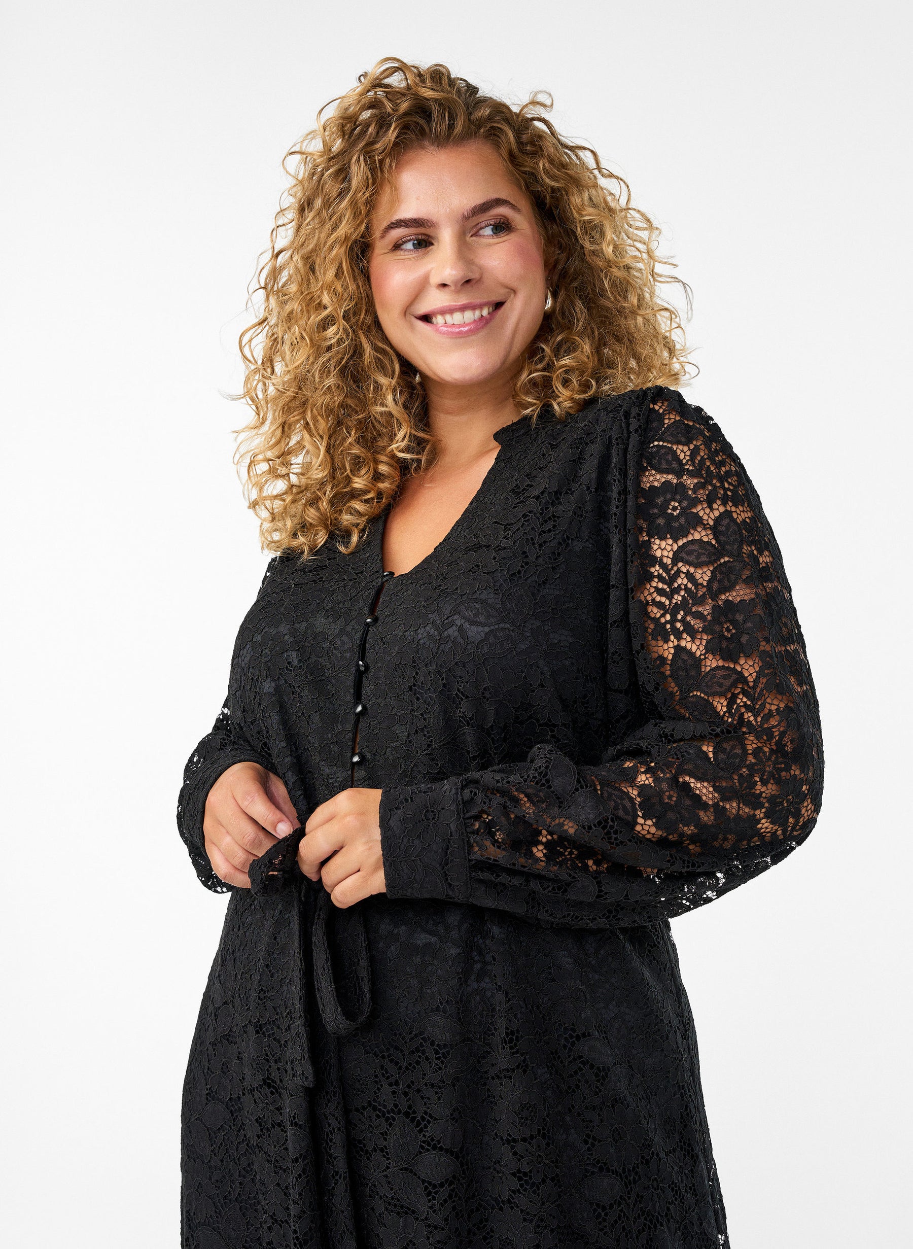 Zizzi Anna Dress in Black