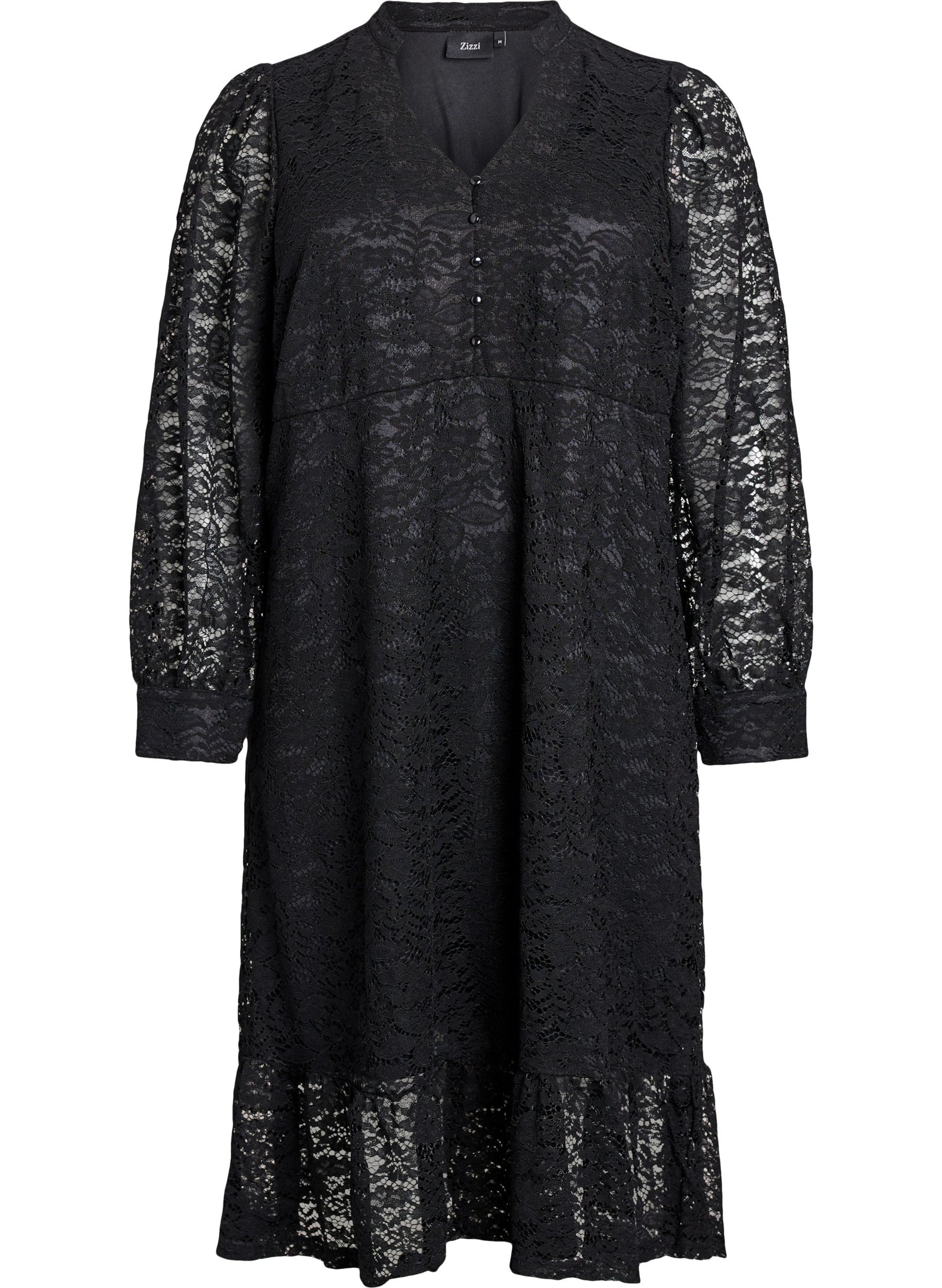Zizzi Anna Dress in Black