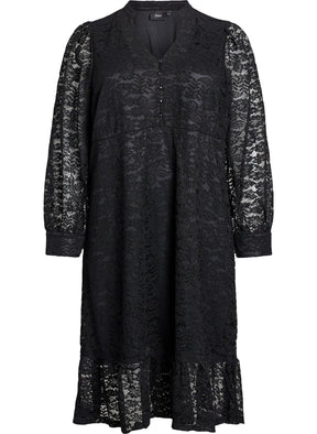 Zizzi Anna Dress in Black