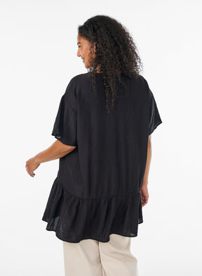 Zizzi Anna Gippi Tunic in Black 