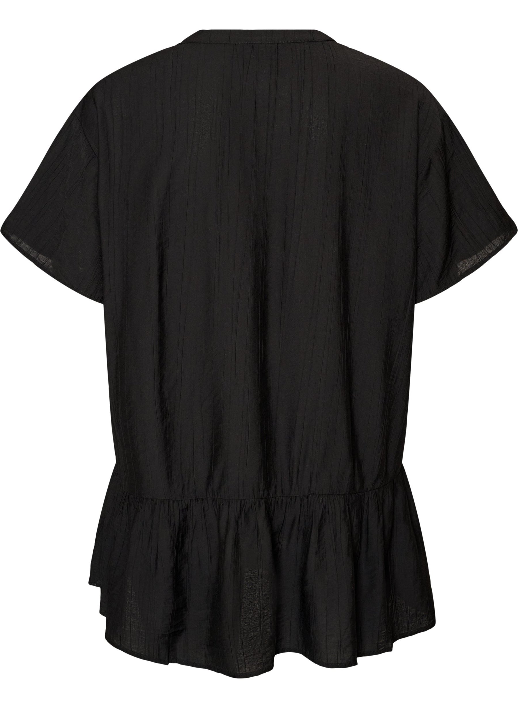 Zizzi Anna Gippi Tunic in Black  