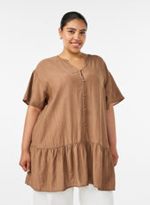 Zizzi Anna Gippi Tunic in Coca Mocha