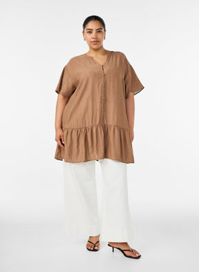 Zizzi Anna Gippi Tunic in Coca Mocha 