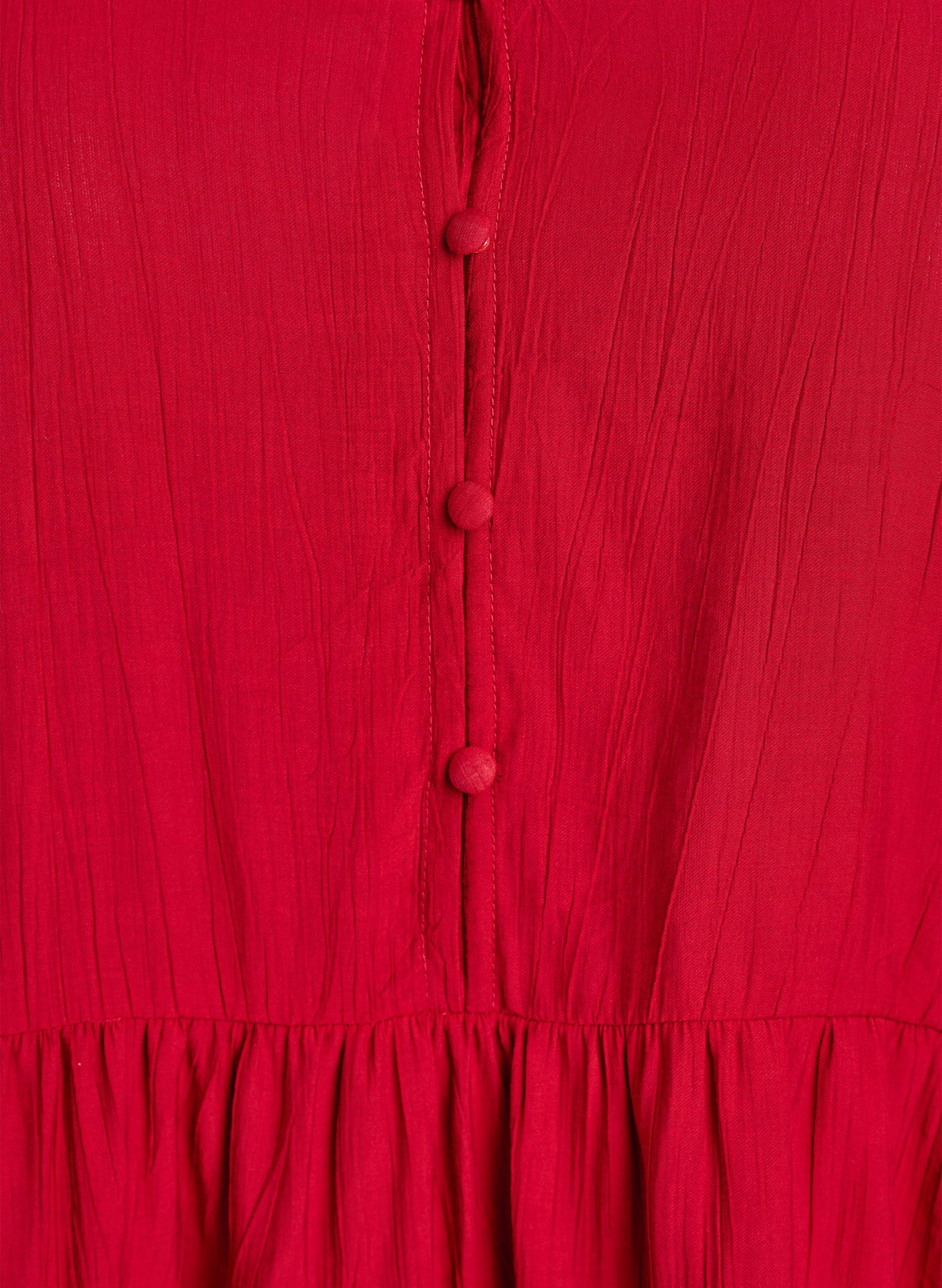 Zizzi Anna Gippi Tunic in Lipstick Red 
