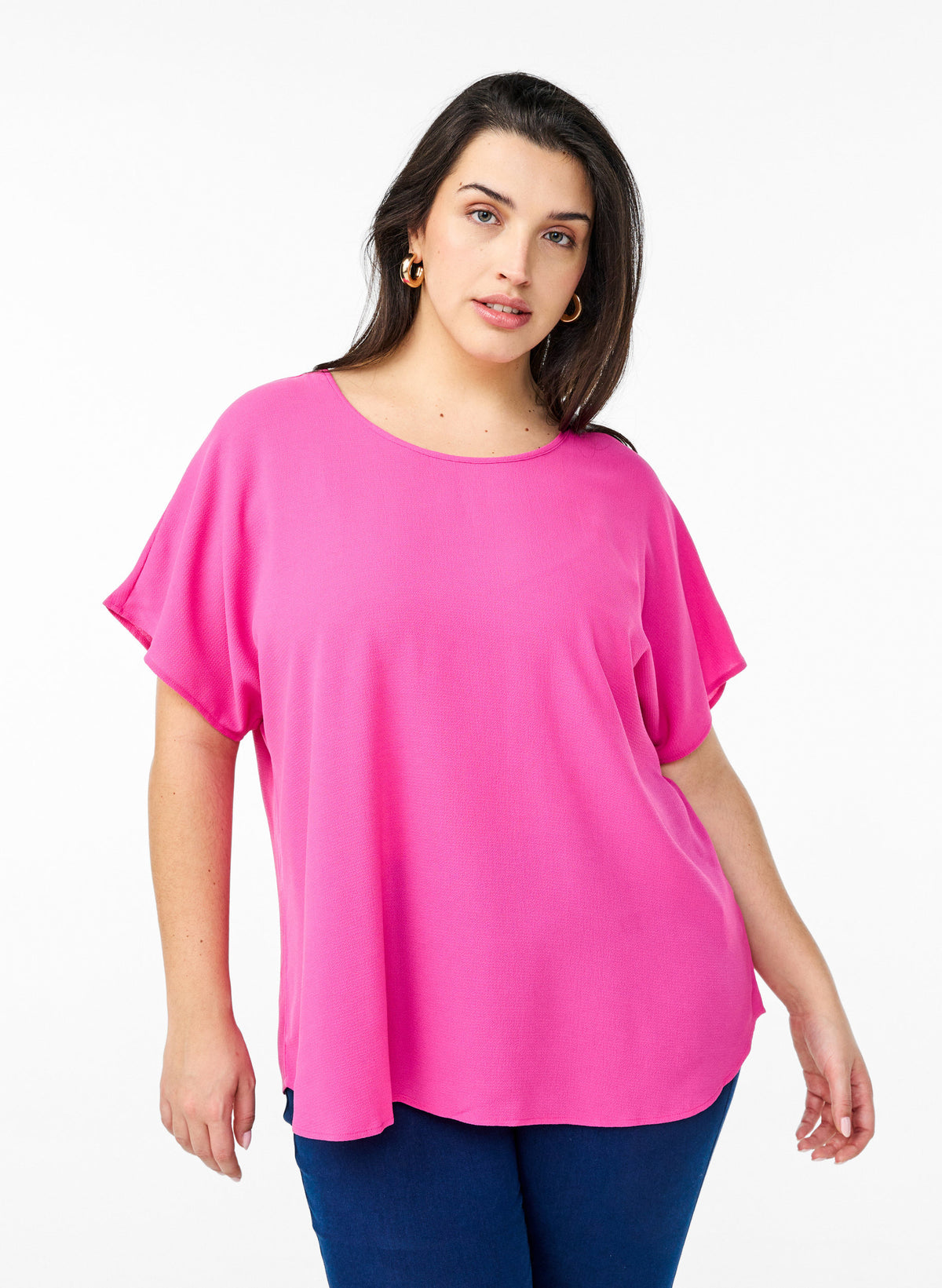 Zizzi Anni Blouse in Pink