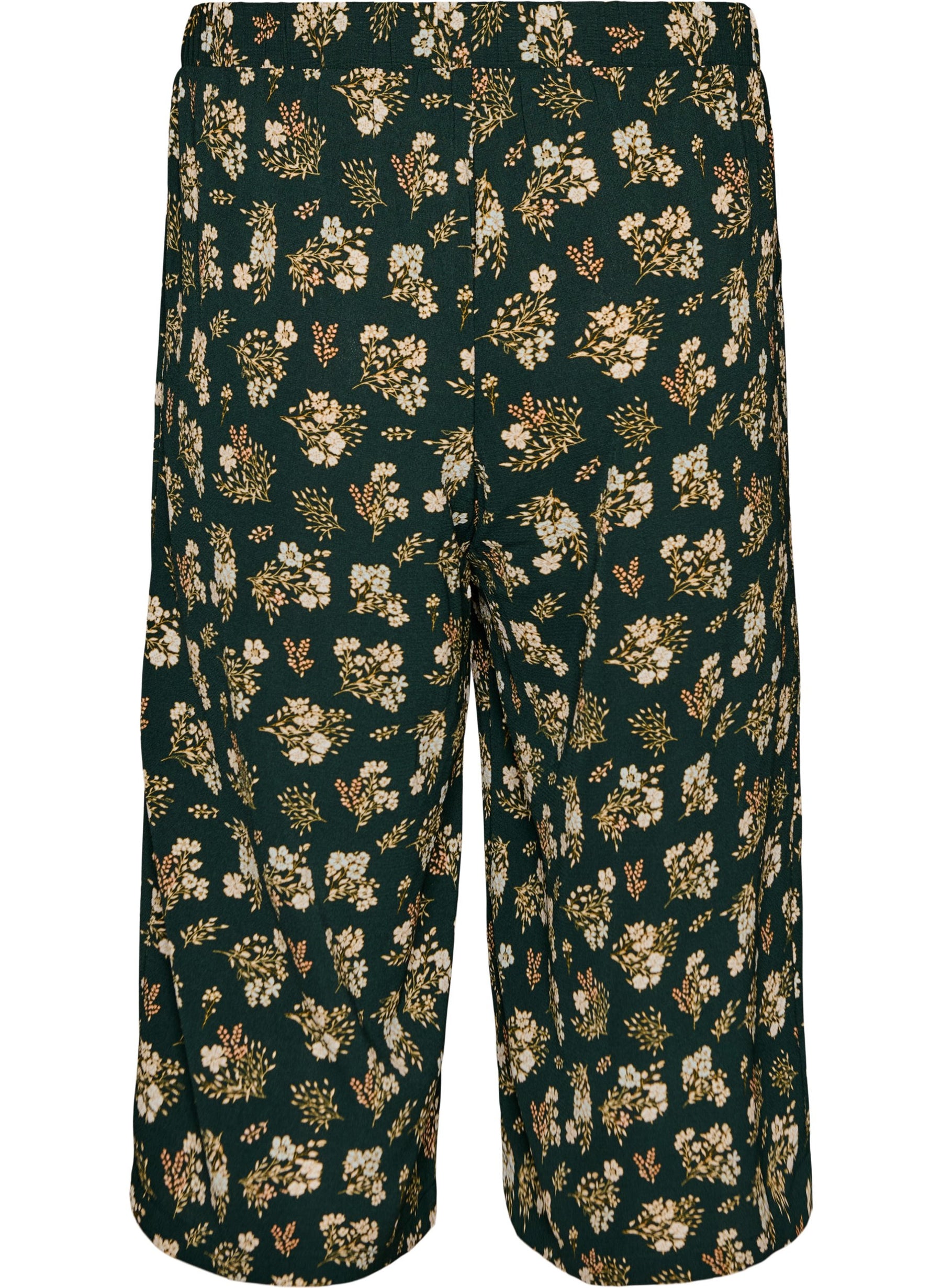 Zizzi Anni Culottes in Green Flower 