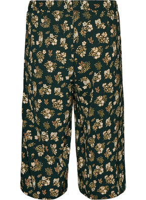 Zizzi Anni Culottes in Green Flower 