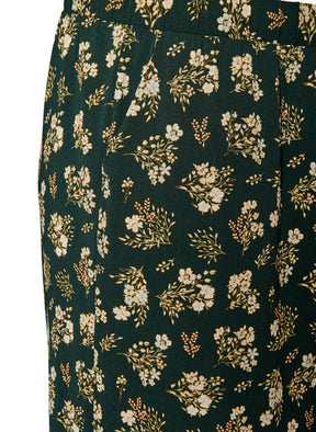 Zizzi Anni Culottes in Green Flower 