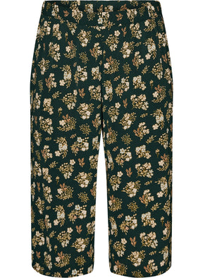Zizzi Anni Culottes in Green Flower 