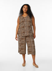 Zizzi Anni Culottes in Leopard