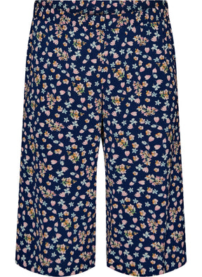 Zizzi Anni Culottes in Peacoat Flower 