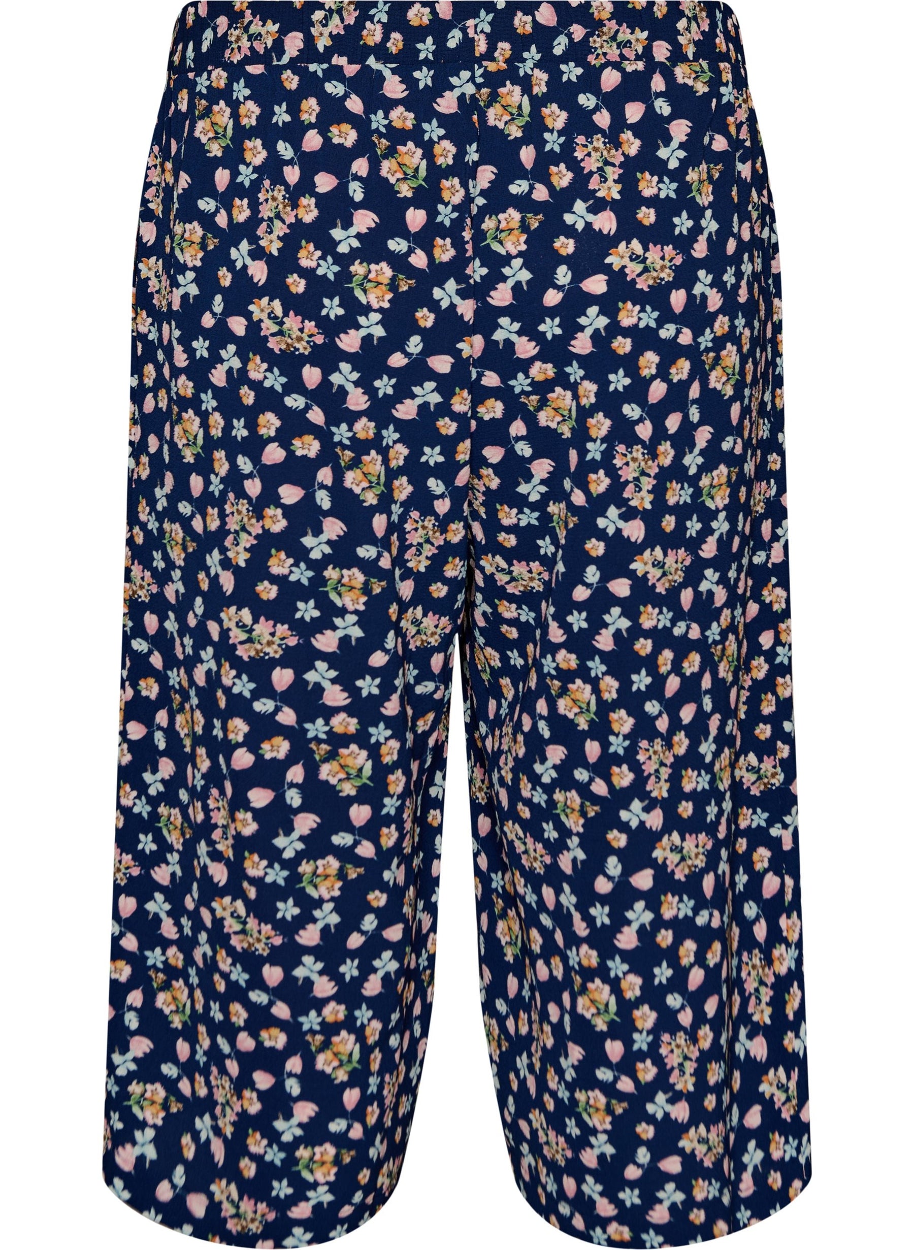 Zizzi Anni Culottes in Peacoat Flower 