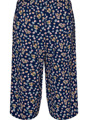 Zizzi Anni Culottes in Peacoat Flower 