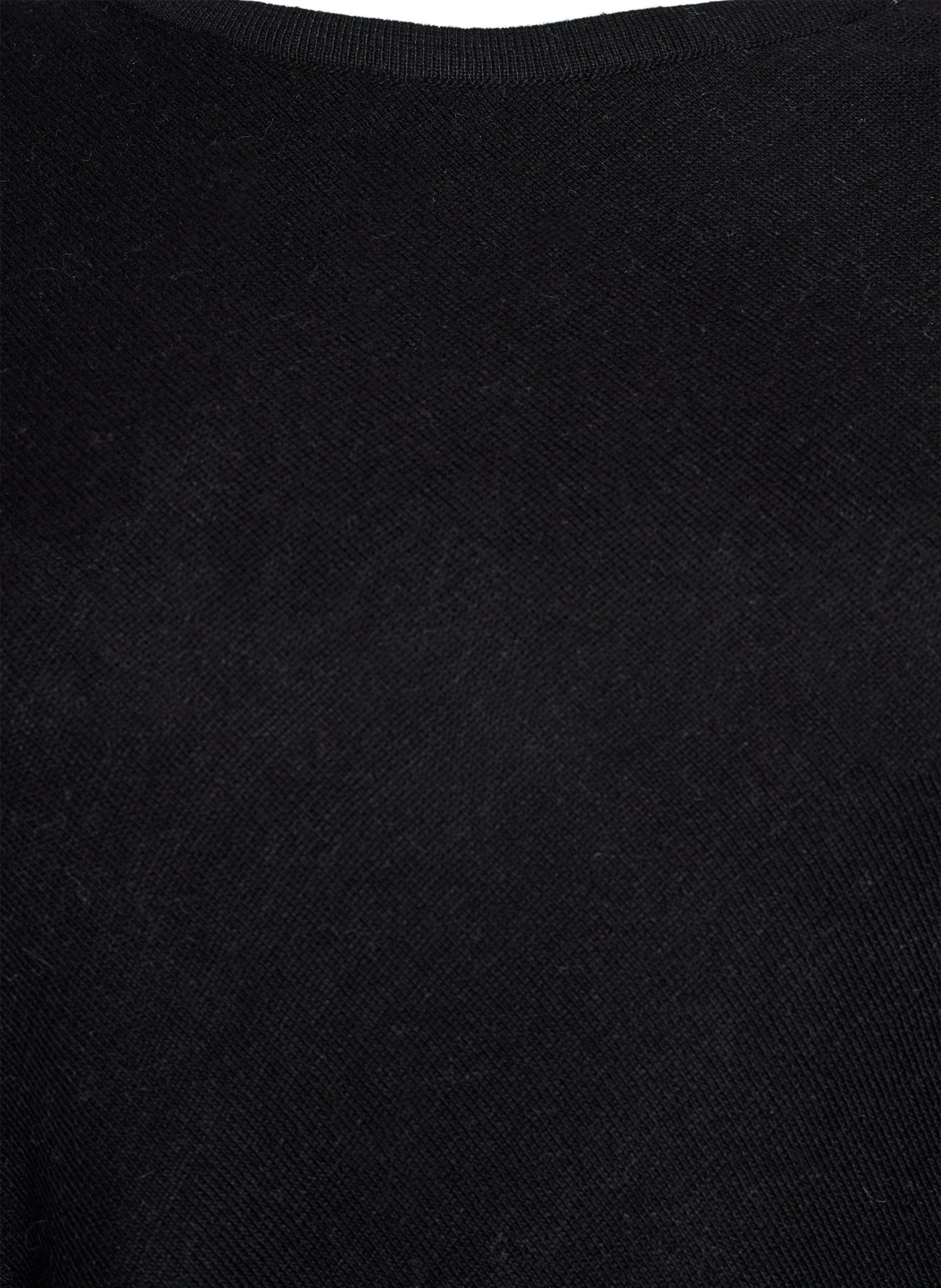 Zizzi Autumn Poncho in Black 