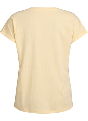 Zizzi Ava T-Shirt in Yellow
